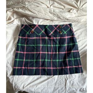 Vineyard Vines Navy Skirt with Pink and Green Stripes Size 16